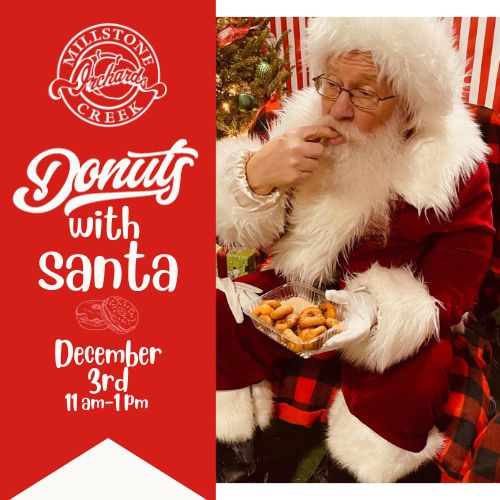 Donuts with Santa at Millstone Creek Orchards